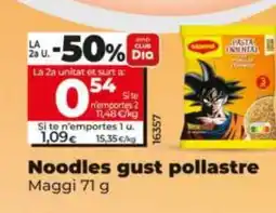 Dia MAGGI Noodles gust pollastre oferta
