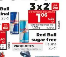 Dia RED BULL Sugar free oferta