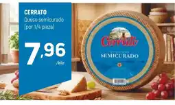 Coviran CERRATO Queso semicurado (por 1/4 pieza) oferta