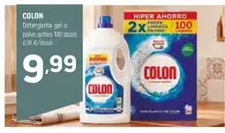 Coviran COLON Detergente gel o polvo activo 100 dosis oferta