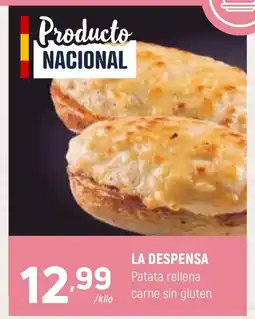 Coviran La despensa patata rellena carne sin gluten oferta