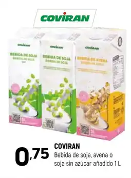 Coviran COVIRAN Bebida de soja, avena o soja sin azúcar añadido oferta