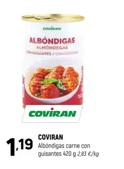Coviran COVİRAN Albóndigas carne con guisantes oferta