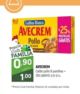 Coviran AVECREM Caldo pollo 8 pastillas oferta