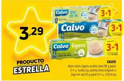 Coviran CALVO Atún claro Ligero aceite oliva aceite oliva original o bajo en sal oferta