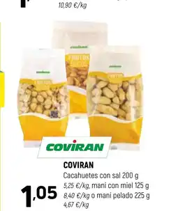 Coviran COVIRAN Cacahuetes con sal oferta