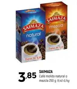 Coviran SAIMAZA Café molido natural o mezcla oferta