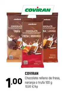 Coviran COVIRAN Chocolate relleno de fresa, naranja o trufa oferta