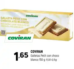 Coviran COVIRAN Galletas Petit con choco blanco oferta