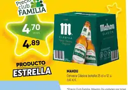 Coviran MAHOU Cerveza Clásica botella oferta