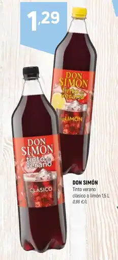 Coviran DON SIMÓN Tinto verano clásico o limón oferta