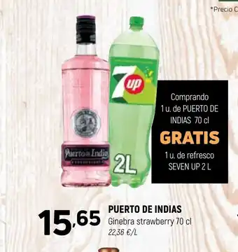 Coviran PUERTO DE INDIAS Ginebra strawberry oferta