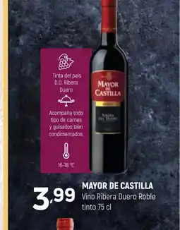Coviran MAYOR DE CASTILLA Vino Ribera Duero Roble tinto oferta