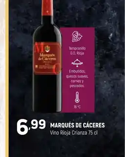 Coviran MARQUÉS DE CÁCERES Vino Rioja Crianza oferta