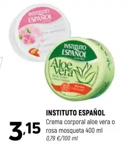 Coviran INSTITUTO ESPAÑOL Crema corporal aloe vera o rosa mosqueta oferta