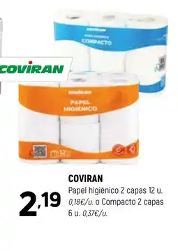 Coviran COVİRAN Papel higiénico 2 capas oferta