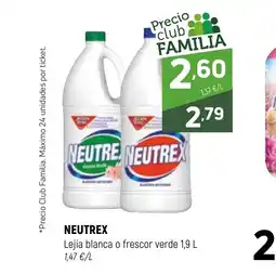 Coviran NEUTREX Lejía blanca o frescor verde oferta