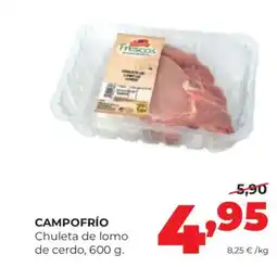 Alimerka CAMPOFRÍO Chuleta de lomo de cerdo oferta
