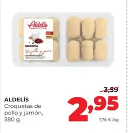 Alimerka ALDELÍS Croquetas de pollo y jamón oferta