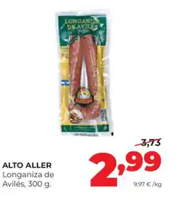 Alimerka ALTO ALLER Longaniza de Avilés oferta