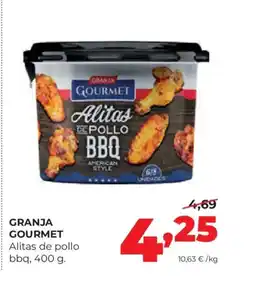 Alimerka GRANJA GOURMET Alitas de pollo bbq oferta