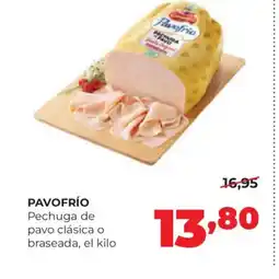 Alimerka PAVOFRÍO Pechuga de pavo clásica o braseada oferta