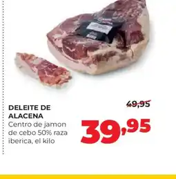 Alimerka DELEITE DE ALACENA Centro de jamon de cebo 50% raza iberica oferta