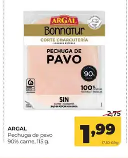 Alimerka ARGAL Pechuga de pavo 90% carne oferta