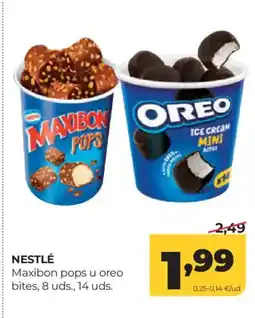 Alimerka NESTLÉ Maxibon pops u oreo bites oferta