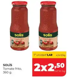 Alimerka SOLÍS Tomate frito oferta