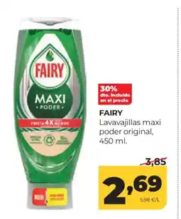 Alimerka FAIRY Lavavajillas maxi poder original oferta