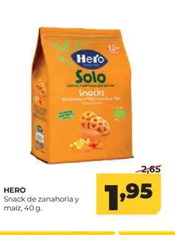 Alimerka HERO Snack de zanahoria y maíz oferta