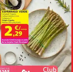 Alcampo Espárrago verde oferta