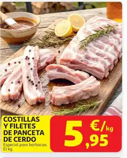 Alcampo Costillas y filetes de panceta de cerdo oferta