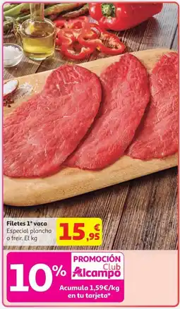 Alcampo Filetes 1ª vaca oferta