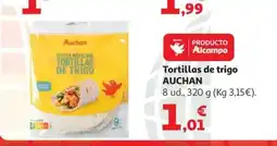 Alcampo AUCHAN Tortillas de trigo oferta
