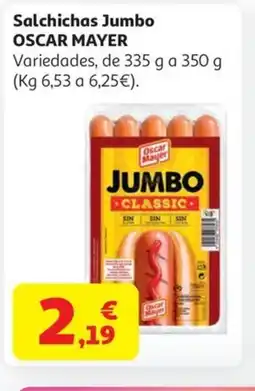 Alcampo OSCAR MAYER Salchichas Jumbo oferta