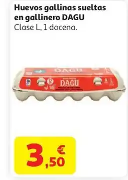 Alcampo DAGU Huevos gallinas sueltas en gallinero oferta