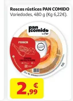 Alcampo PAN COMIDO Roscas rústicas oferta
