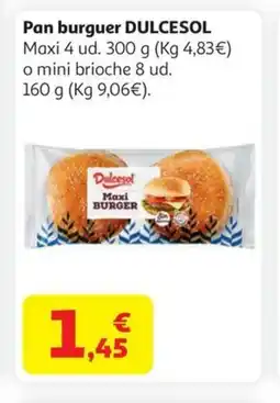 Alcampo DULCESOL Pan burguer oferta