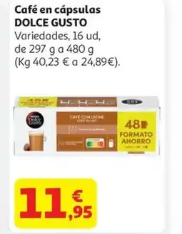 Alcampo DOLCE GUSTO Café en cápsulaCAFE CON LECHE oferta