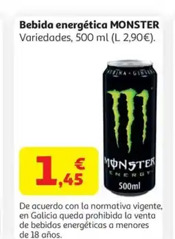 Alcampo MONSTER Bebida energética oferta