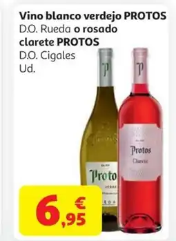 Alcampo PROTOS Vino blanco verdejo o rosado clarete oferta