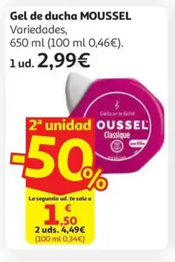 Alcampo MOUSSEL Gel de ducha oferta