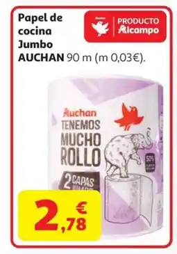 Alcampo AUCHAN Papel de cocina Jumbo oferta