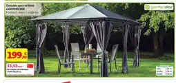 Alcampo GARDENSTAR Cenador con cortinas oferta