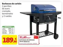 Alcampo Barbacoa de carbón oferta