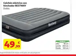 Alcampo BESTWAY Colchón eléctrico con hinchador oferta