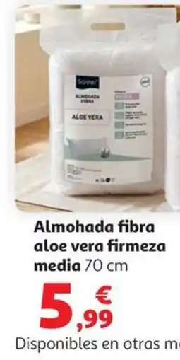Alcampo Almohada fibra aloe vera firmeza media oferta