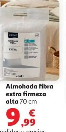 Alcampo Almohada fibra extra firmeza alta oferta
